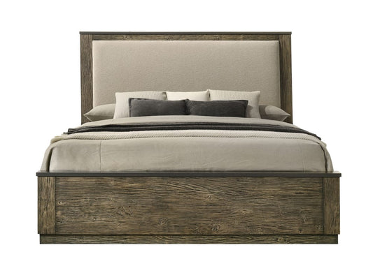 ACME Furniture - Lance - Eastern King Bed  - Beige Fabric & Tree Bark  - BD06001EK view 2