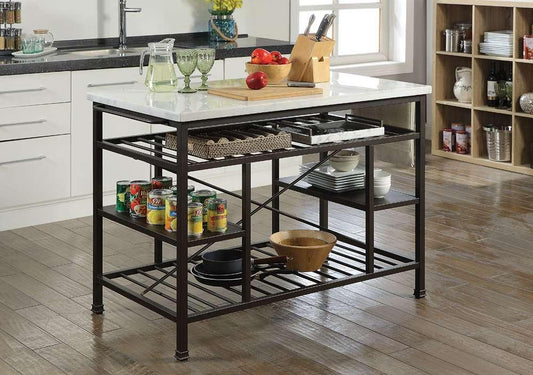 ACME Furniture - Lanzo Kitchen Island - 98400 veiw 1