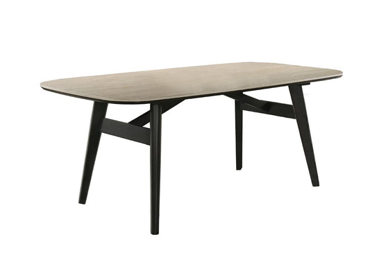 ACME Furniture - Lark - Dining Table - Travertine Top & Black - DN04675 view 1