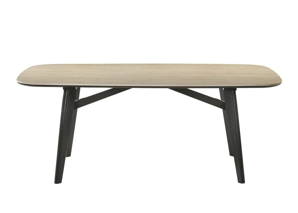 ACME Furniture - Lark - Dining Table - Travertine Top & Black - DN04675 view 2