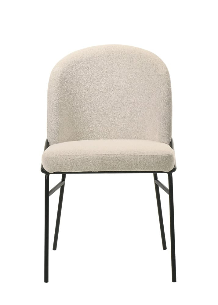 ACME Furniture - Lark - Side Chair - Chenille & Black - DN04676 view 2