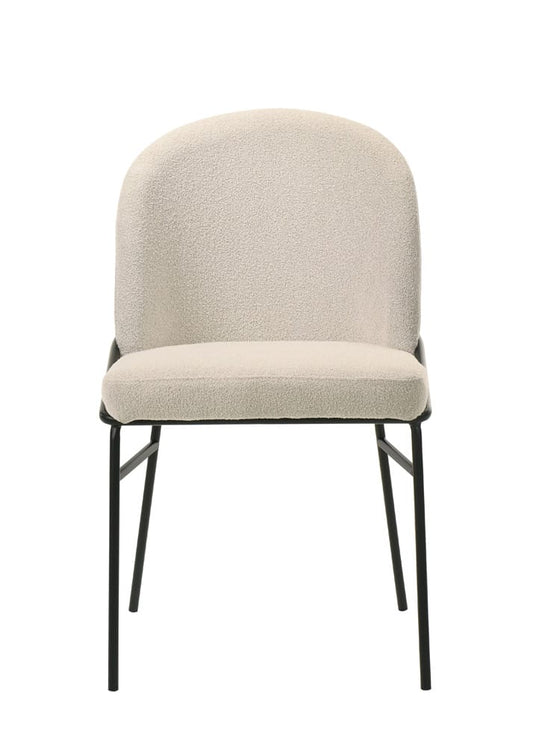 ACME Furniture - Lark - Side Chair - Chenille & Black - DN04676 view 2