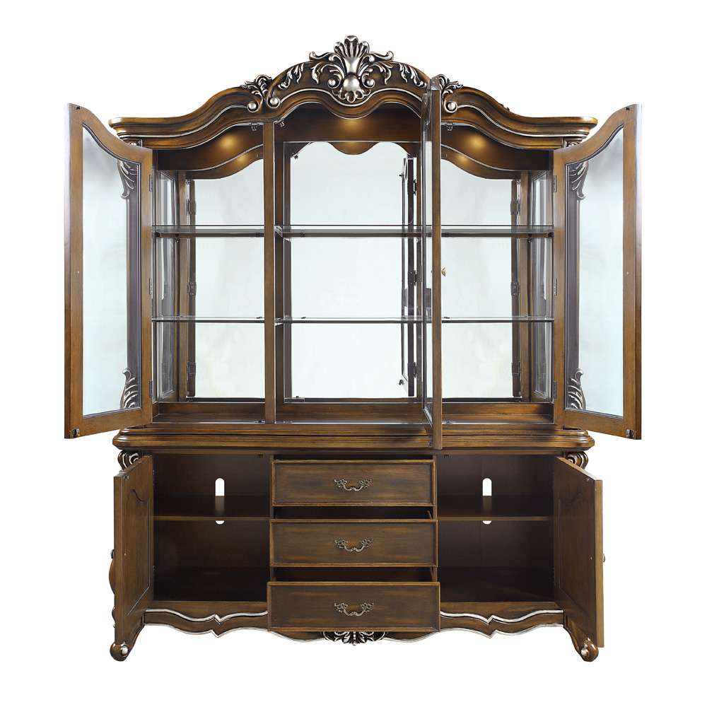 ACME Furniture - Latisha Buffet & Hutch - Antique Oak - DN01360 veiw 4