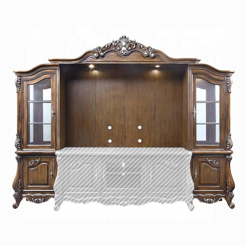 ACME Furniture - Latisha Entertainment Center - Antique Oak Finish - LV01355 veiw 2