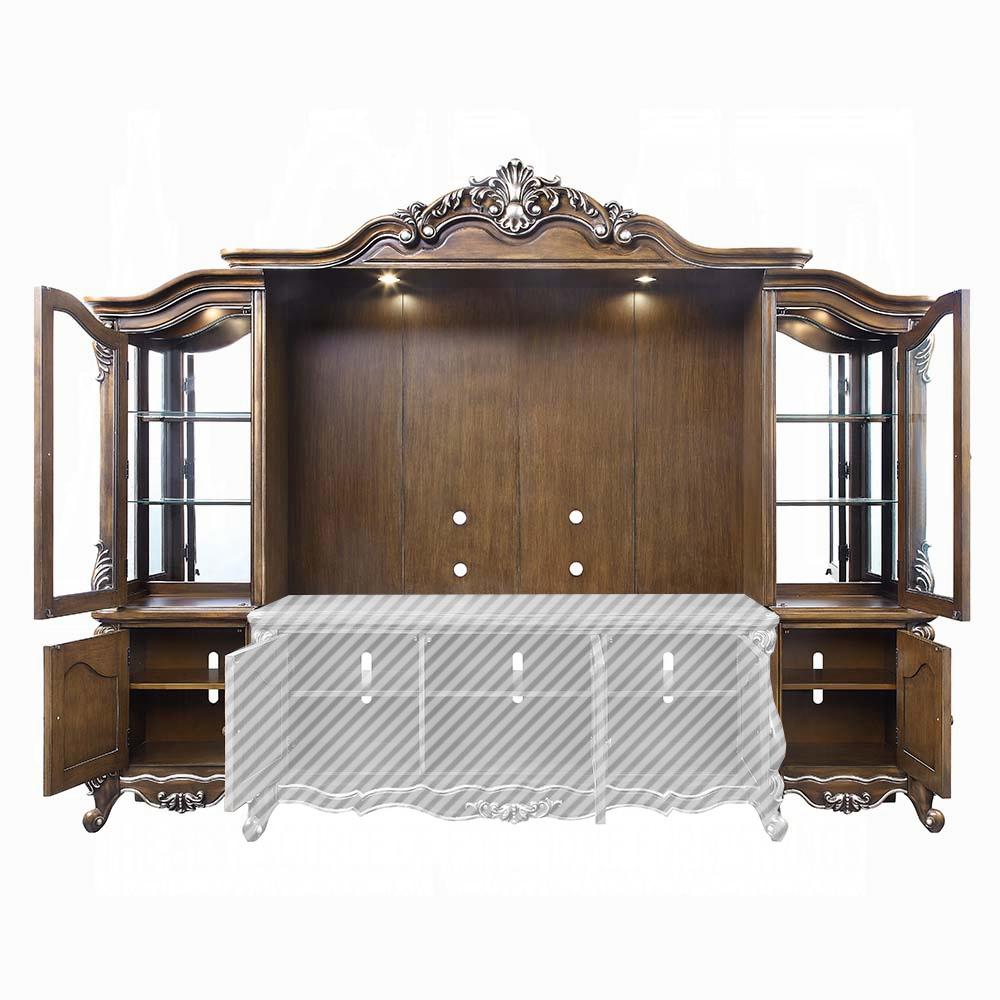 ACME Furniture - Latisha Entertainment Center - Antique Oak Finish - LV01355 veiw 3