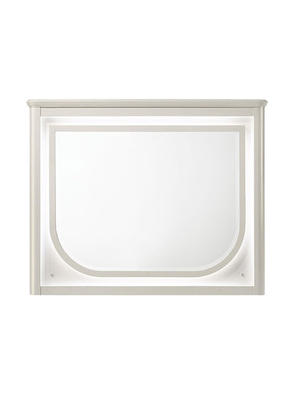 ACME Furniture - Laveda Mirror w/LED - Pearl White Finish - BD03794 view 1
