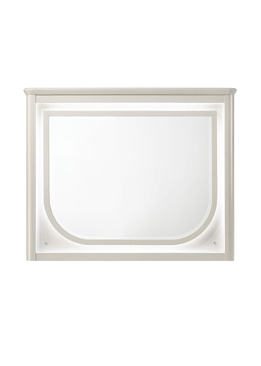 ACME Furniture - Laveda Mirror w/LED - Pearl White Finish - BD03794 view 1