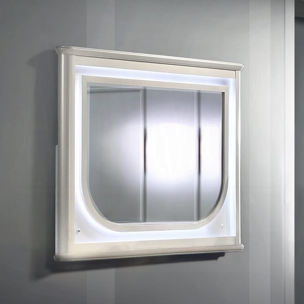 ACME Furniture - Laveda Mirror w/LED - Pearl White Finish - BD03794 view 4