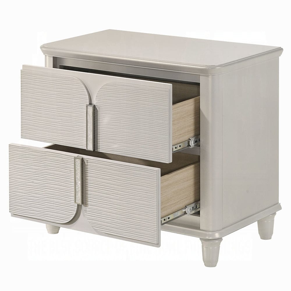 ACME Furniture - Laveda Nightstand - Pearl White Finish - BD03793 view 5