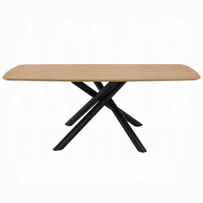 ACME Furniture - Lawton Dining Table - Natural & Black Finish - DN03765 view 2