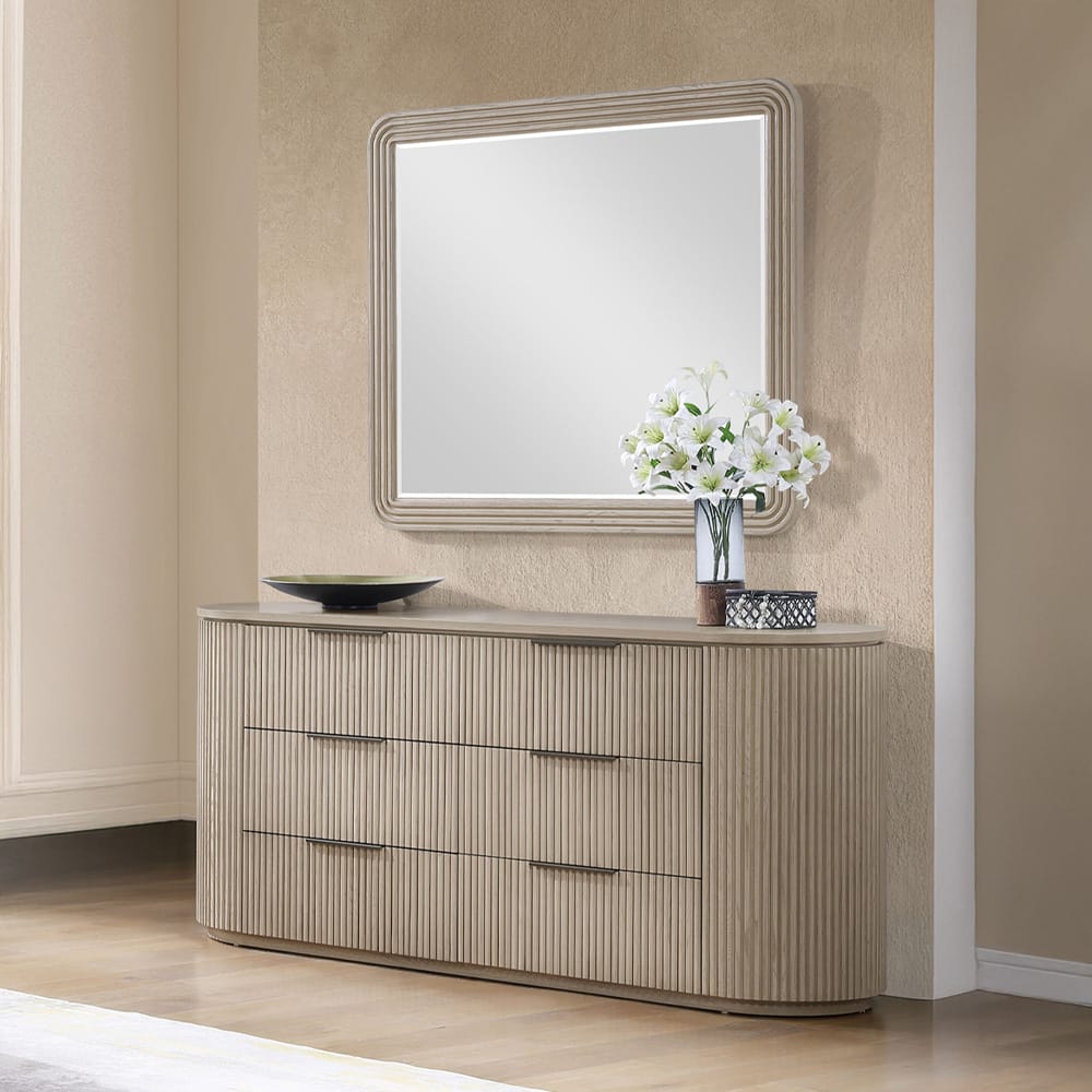 ACME Furniture - Leanna - Mirror - Light Oak  - BD05434 view 3