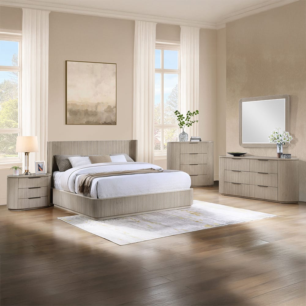 ACME Furniture - Leanna - Mirror - Light Oak  - BD05434 view 4