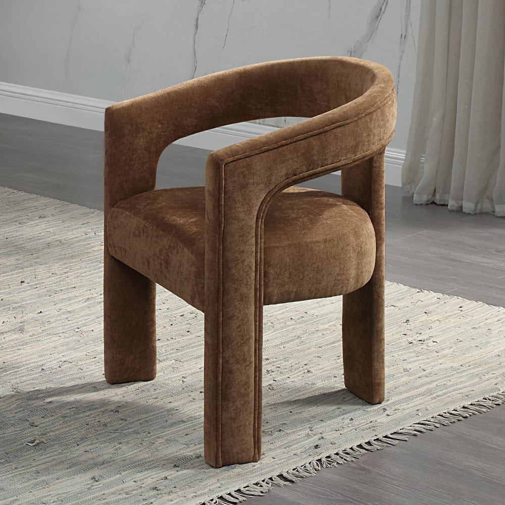 ACME Furniture - Leonardo - Arm Chair (Set of 2) - Brown Linen - DN04016 view 6