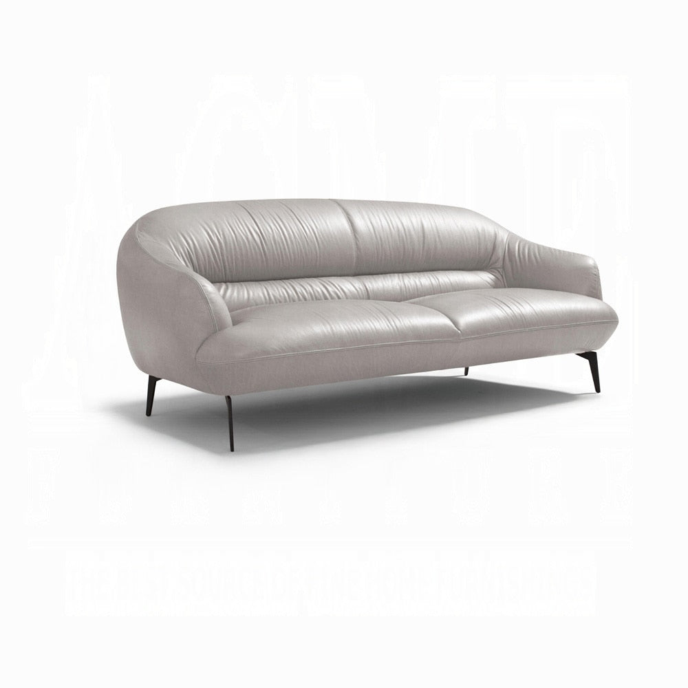 ACME Furniture - Leonia Sofa - Pearl Gray Top Grain Leather - LV00940 veiw 1