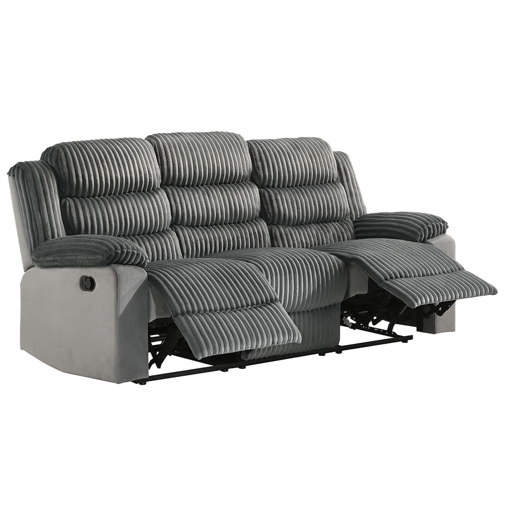 ACME Furniture - Lesley - Motion Sofa  - Gray Corduroy & Velvet - LV04620 view 1