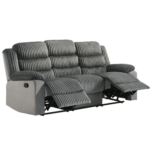 ACME Furniture - Lesley - Motion Sofa  - Gray Corduroy & Velvet - LV04620 view 1