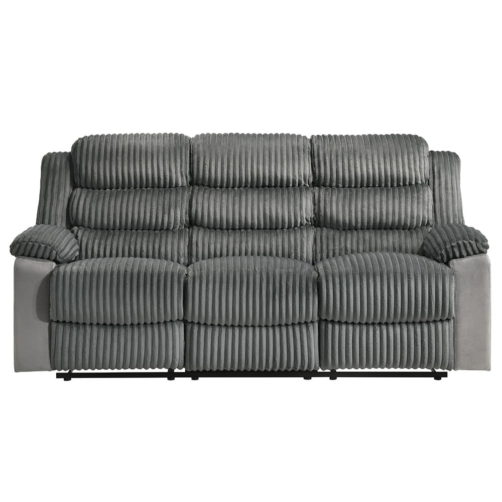 ACME Furniture - Lesley - Motion Sofa  - Gray Corduroy & Velvet - LV04620 view 2