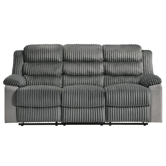 ACME Furniture - Lesley - Motion Sofa  - Gray Corduroy & Velvet - LV04620 view 2