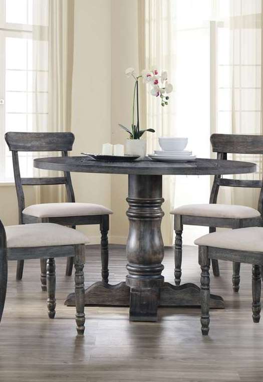 ACME Furniture - Leventis Dining Table w/Pedestal - 74640 view 2