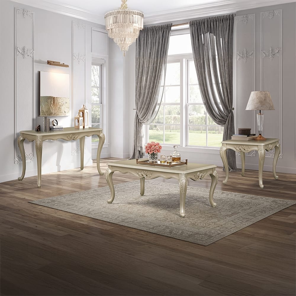 ACME Furniture - Libertee End Table - Champagne Finish - LV03826 view 4