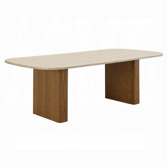 ACME Furniture - Lidi - Dining Table  - Brown & Natural - DN04755 view 1