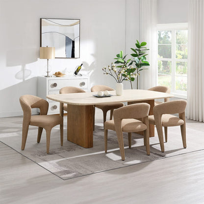ACME Furniture - Lidi - Side Chair (Set of 2) - Light Brown Boucle - DN04757 view 6
