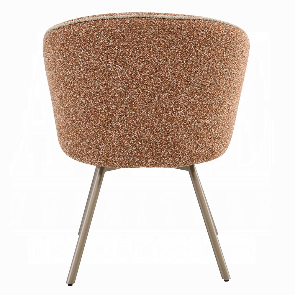 ACME Furniture - Lidi - Side Chair (Set of 2) - Rust Orange Boucle - DN04758 view 4