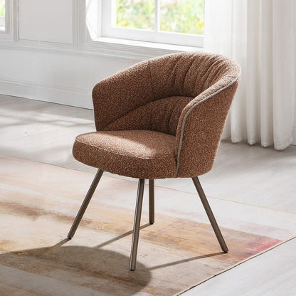 ACME Furniture - Lidi - Side Chair (Set of 2) - Rust Orange Boucle - DN04758 view 6