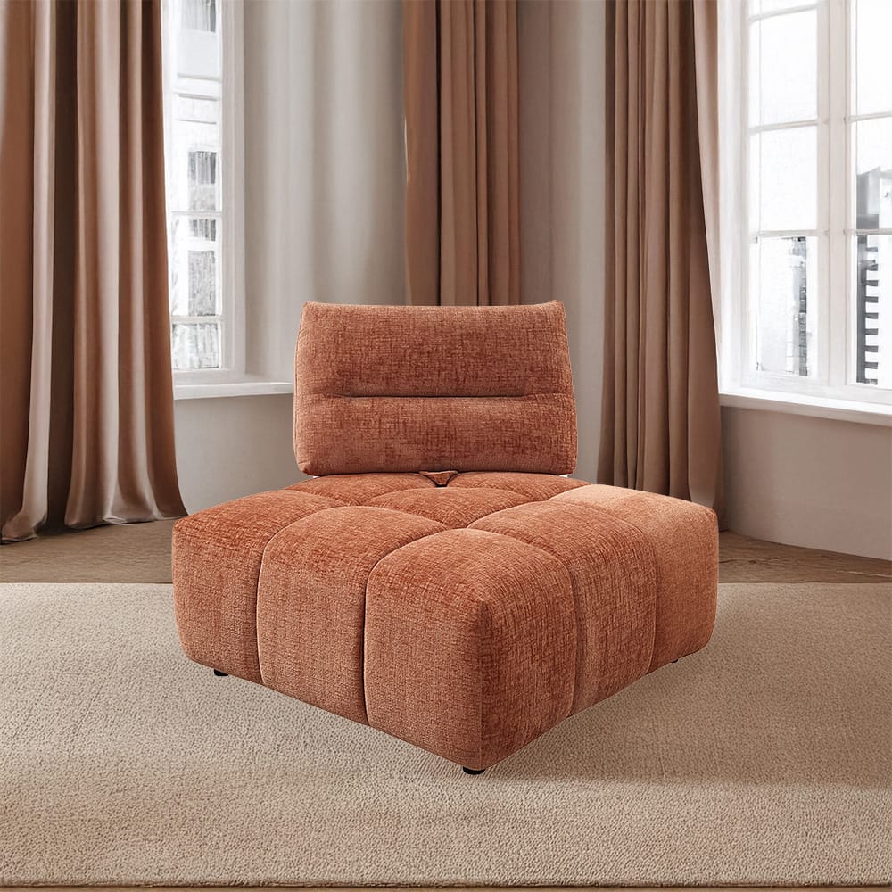 ACME Furniture - Loanna - Modular - Wedge - Coral Red  Linen - LV04053 view 8