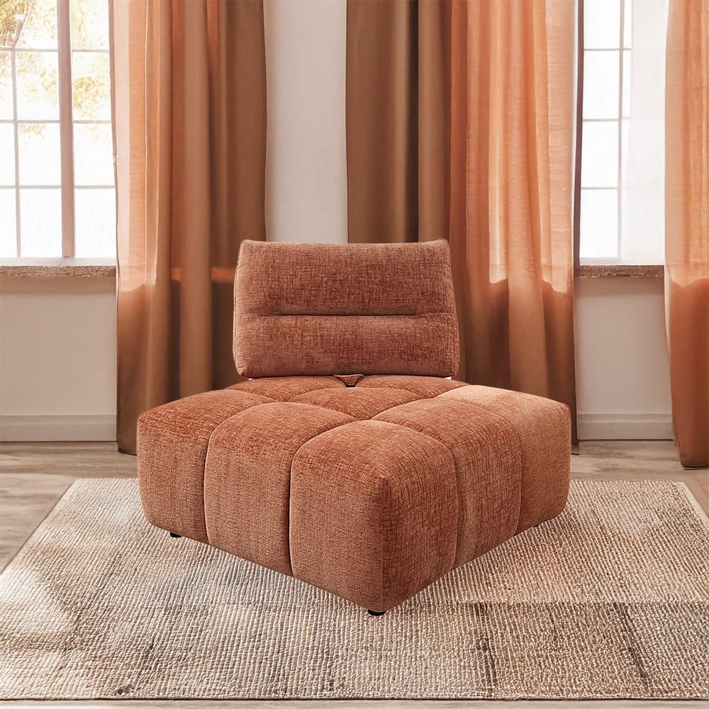 ACME Furniture - Loanna - Modular - Wedge - Coral Red  Linen - LV04053 view 9
