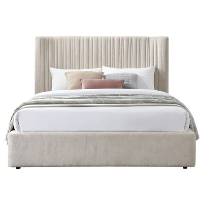 ACME Furniture - Loren - Eastern King Bed - Beige Linen - BD04571EK view 2