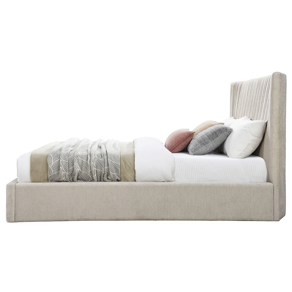 ACME Furniture - Loren - Eastern King Bed - Beige Linen - BD04571EK view 3