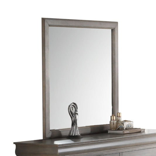 ACME Furniture - Louis Philippe III - Mirror - Antique Gray - 25504 view 2