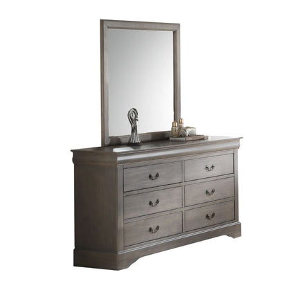 ACME Furniture - Louis Philippe III - Mirror - Antique Gray - 25504 view 3