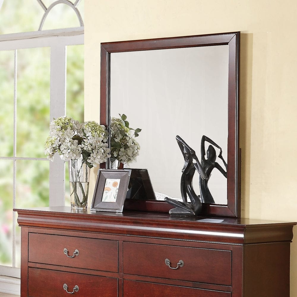 ACME Furniture - Louis Philippe III Mirror - Cherry - 19524 view 3