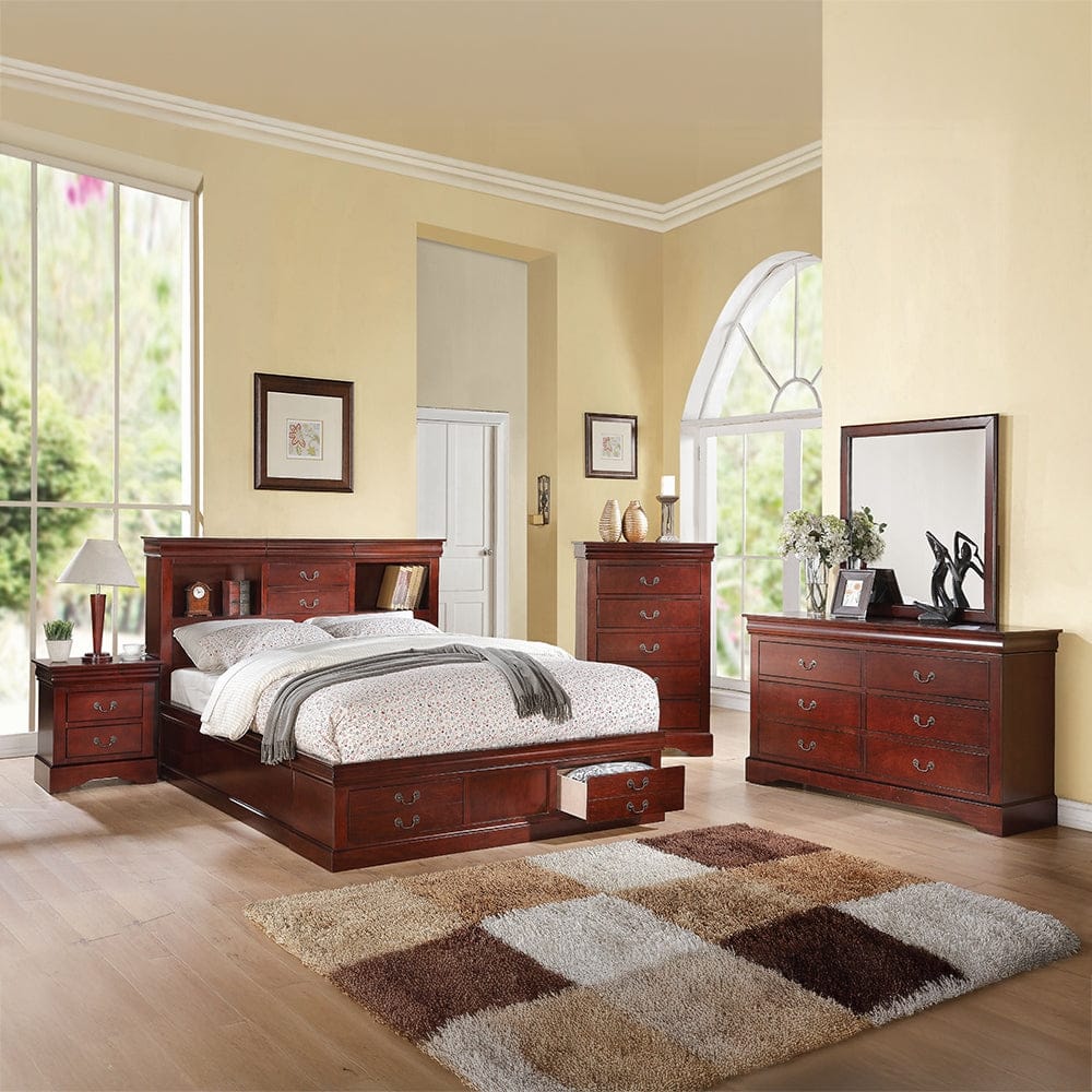 ACME Furniture - Louis Philippe III Mirror - Cherry - 19524 view 5