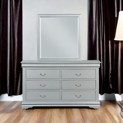 ACME Furniture - Louis Philippe III - Mirror - Platinum - 26704 view 4
