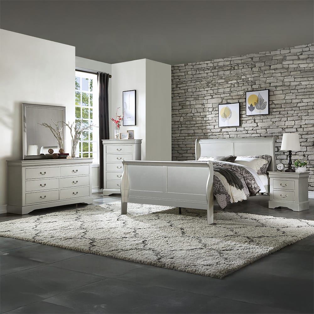 ACME Furniture - Louis Philippe III - Mirror - Platinum - 26704 view 6