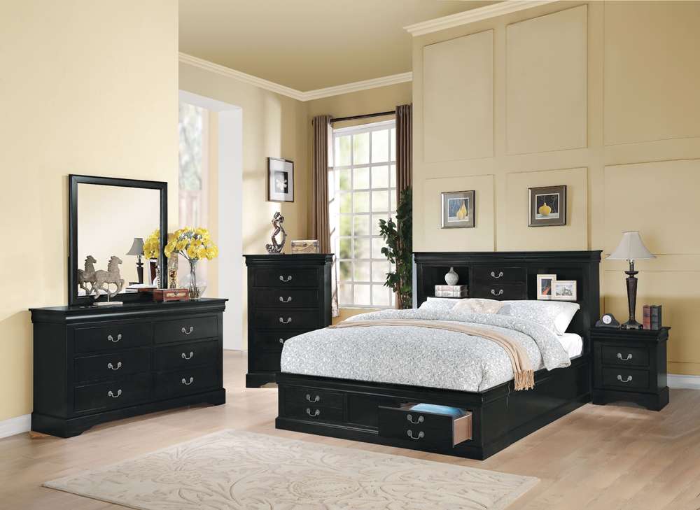 ACME Furniture - Louis Philippe III Queen Bed w/Storage - 24390Q veiw 1