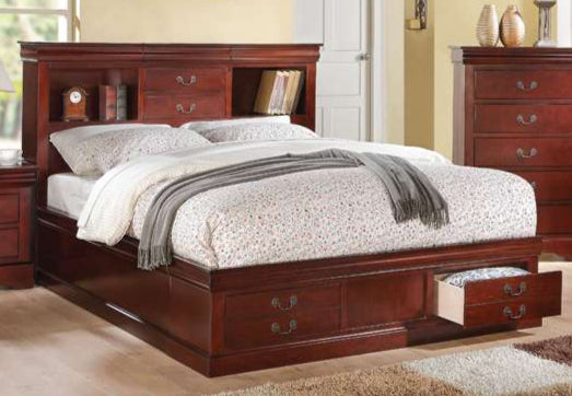 ACME Furniture - Louis Philippe III Queen Bed w/Storage - 24380Q veiw 1