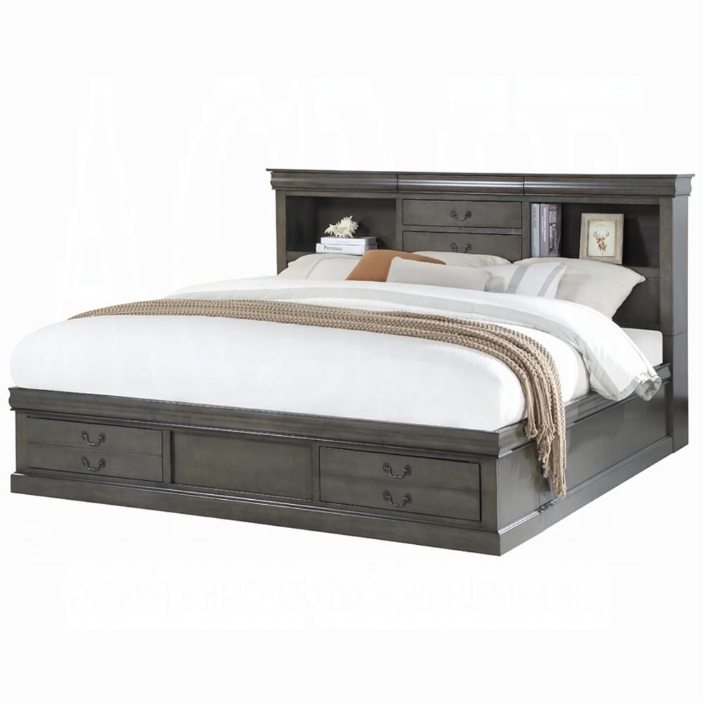 ACME Furniture - Louis Philippe III Queen Bed w/Storage - 24930Q view 2