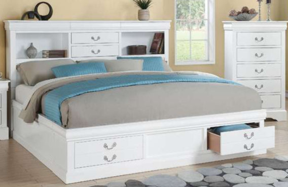 ACME Furniture - Louis Philippe III Queen Bed w/Storage - 24490Q veiw 1