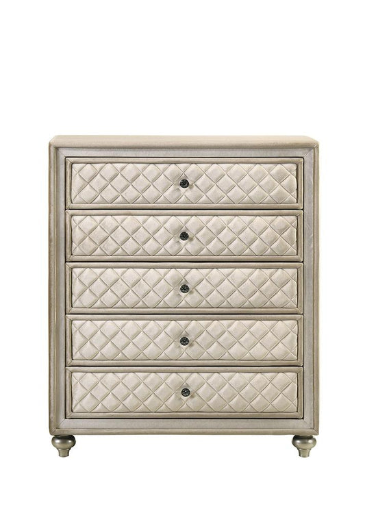 ACME Furniture - Lucienne Chest - Beige Velvet - BD02339 veiw 2