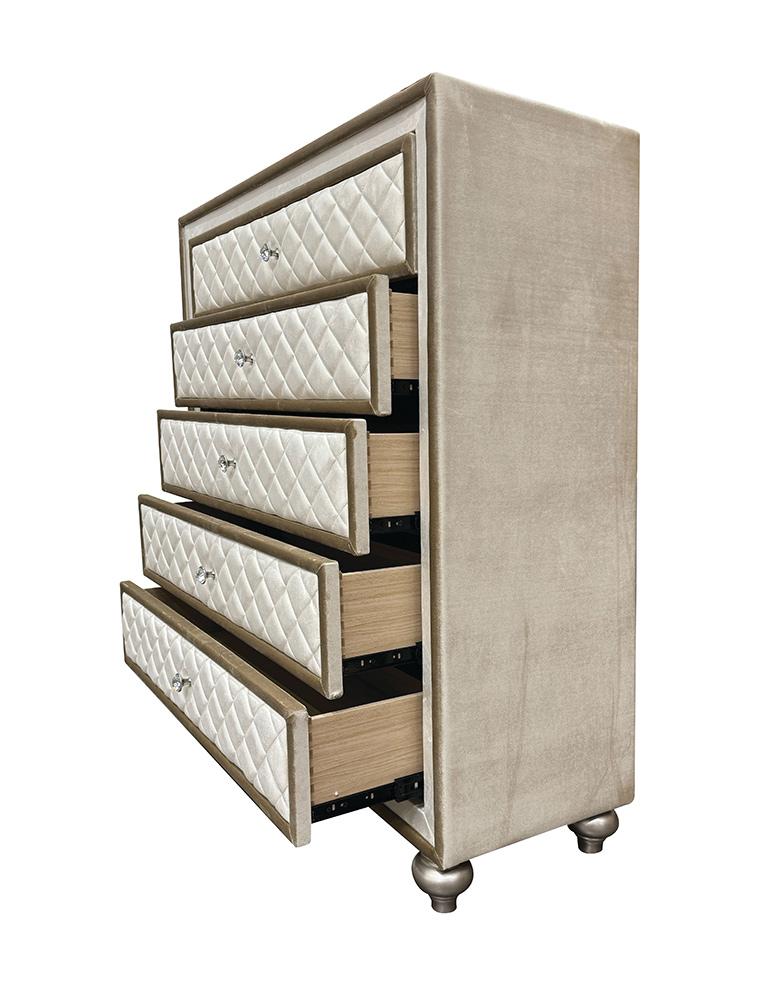 ACME Furniture - Lucienne Chest - Beige Velvet - BD02339 veiw 6