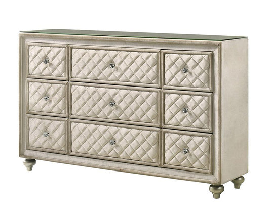 ACME Furniture - Lucienne Dresser - Beige Velvet - BD02338 veiw 1