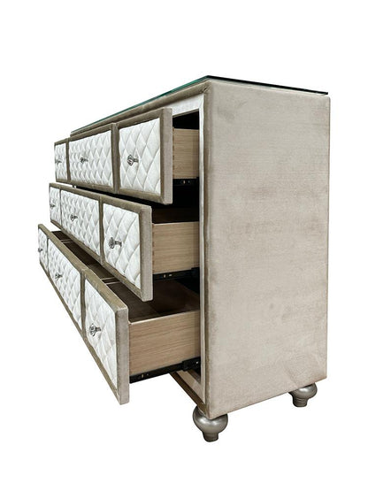 ACME Furniture - Lucienne Dresser - Beige Velvet - BD02338 veiw 9