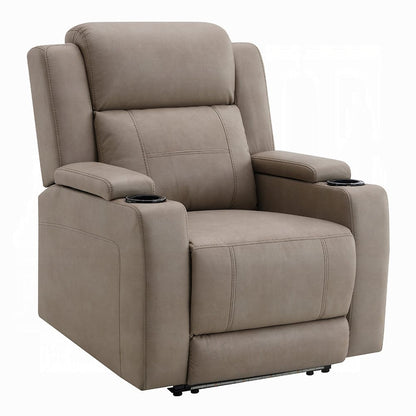 ACME Furniture - Lugo - Power Motion Recliner w/Cup Holder - Camel Leather Aire - LV02832 view 1
