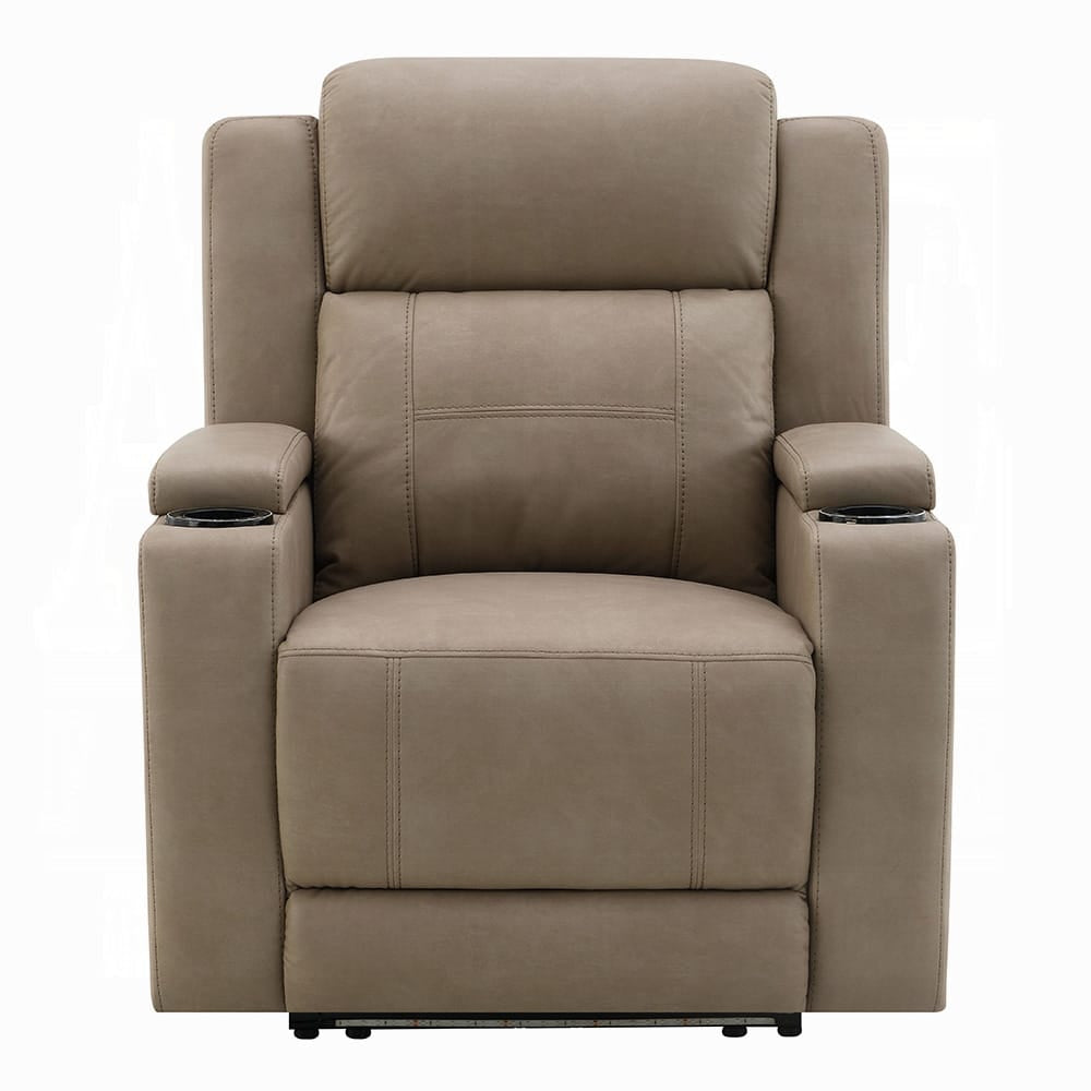 ACME Furniture - Lugo - Power Motion Recliner w/Cup Holder - Camel Leather Aire - LV02832 view 2