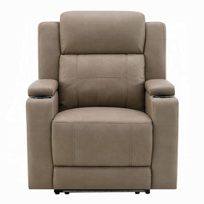 ACME Furniture - Lugo - Power Motion Recliner w/Cup Holder - Camel Leather Aire - LV02832 view 2