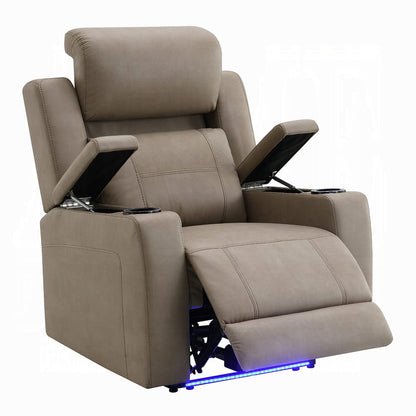 ACME Furniture - Lugo - Power Motion Recliner w/Cup Holder - Camel Leather Aire - LV02832 view 5